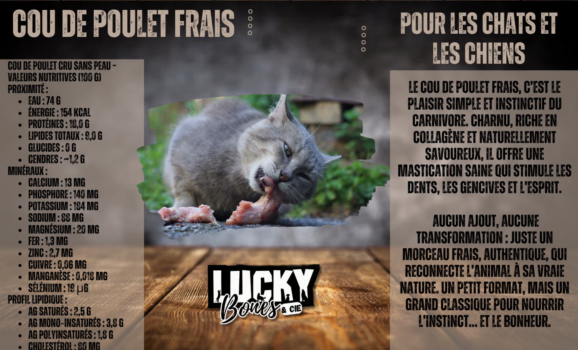 Frozen Chicken Neck Bag - Cou de Poulet Frais