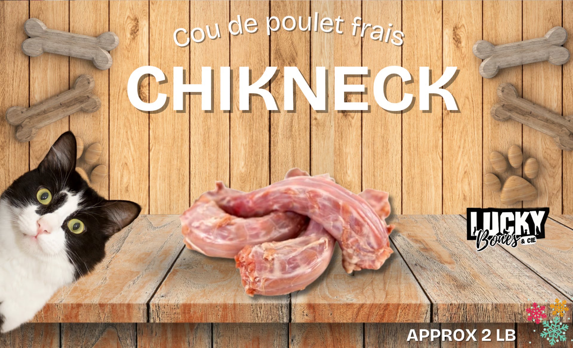 Frozen Chicken Neck Bag - Cou de Poulet Frais