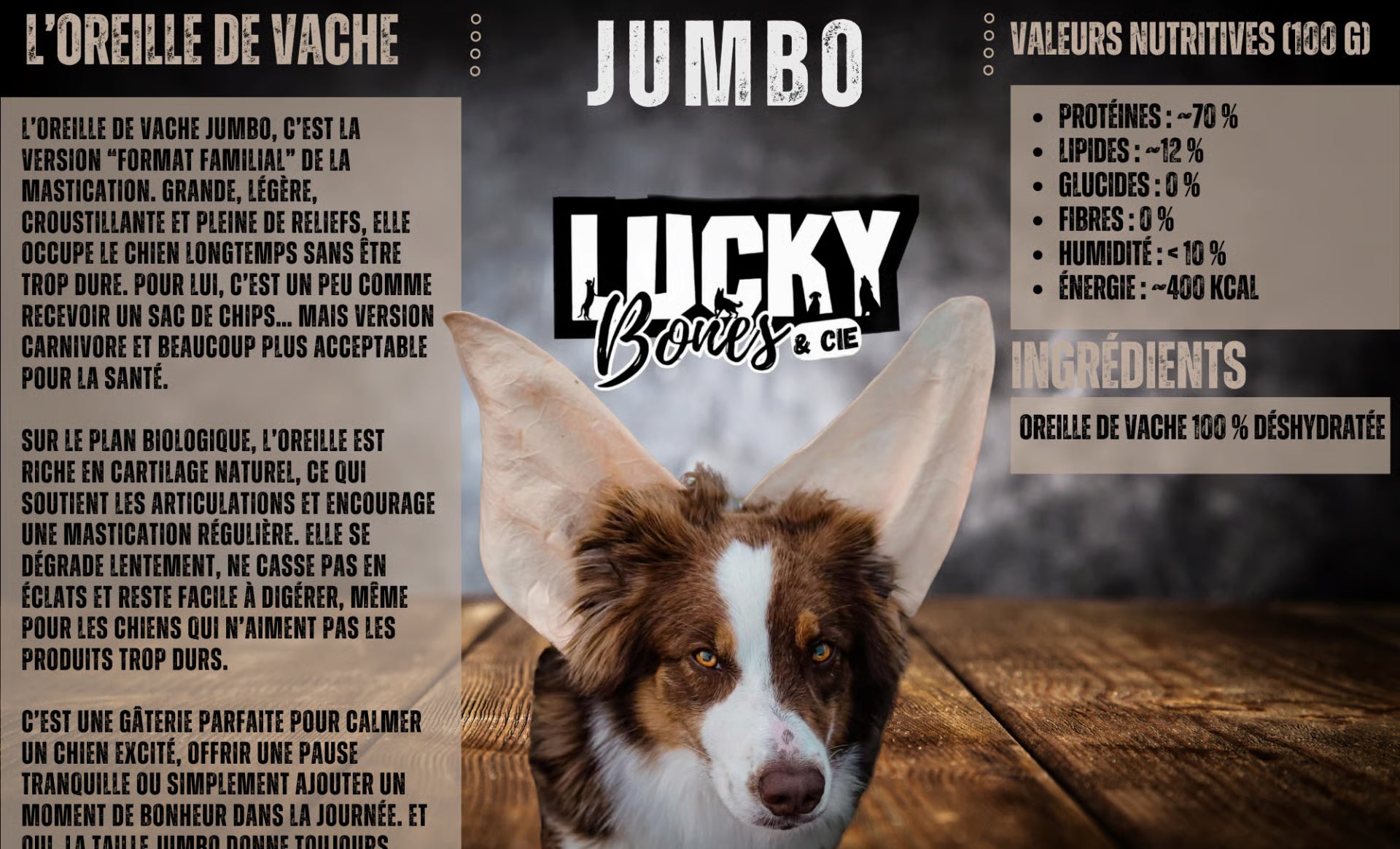 JUMBO Cow Ear / Oreille de Vache JUMBO